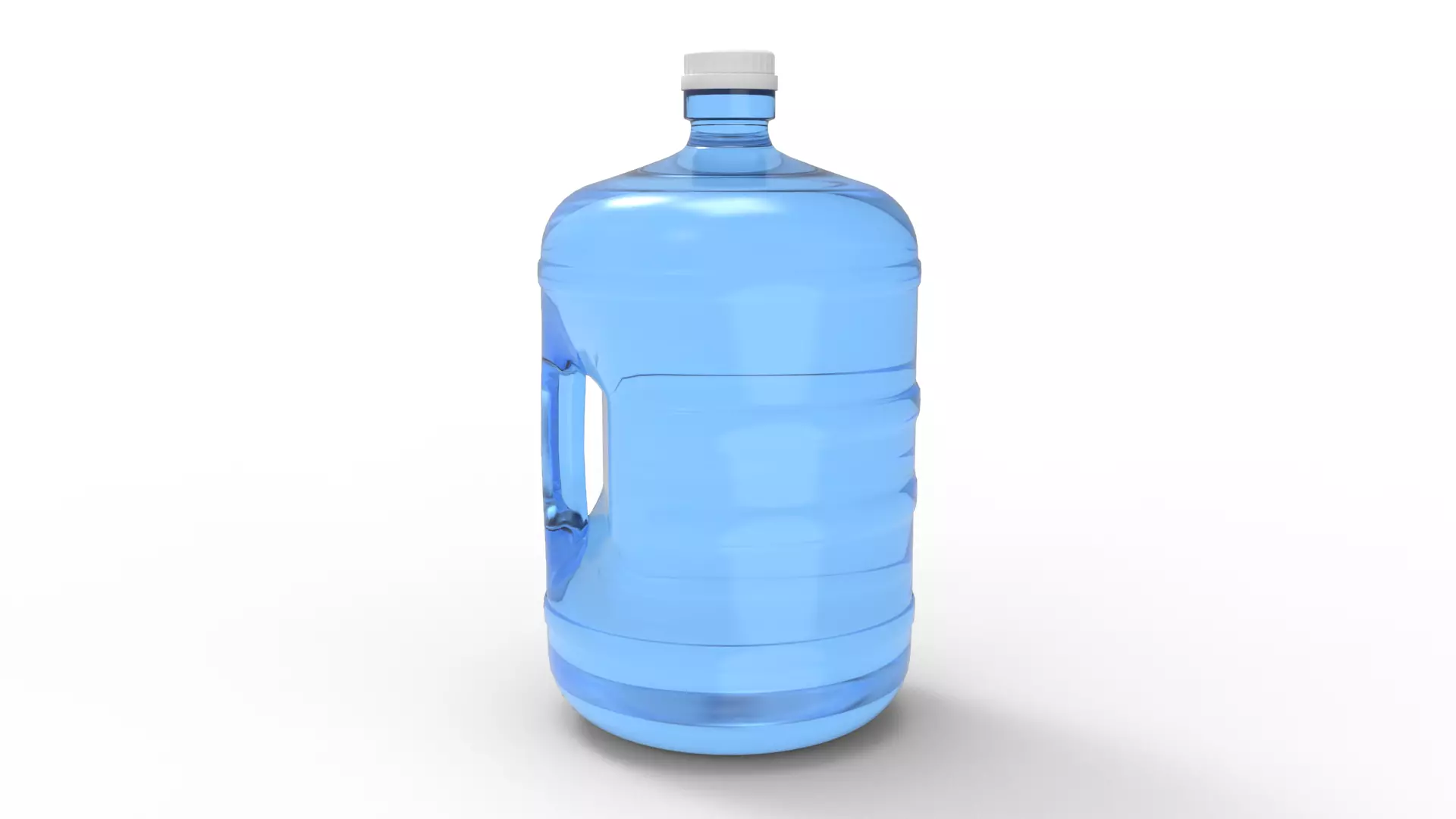 Gallon Water Bottle With Cap 3D model_0