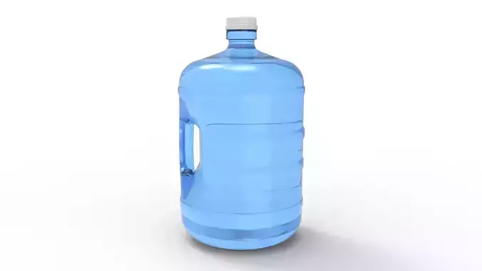 Gallon Water Bottle With Cap 3D model