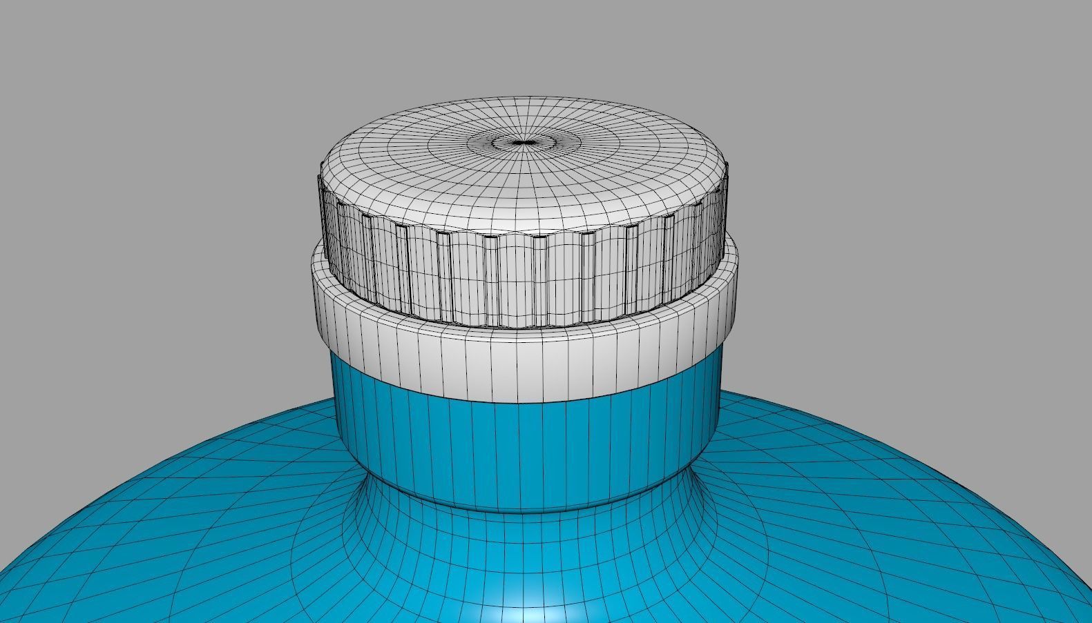Gallon Water Bottle With Cap 3D model_6