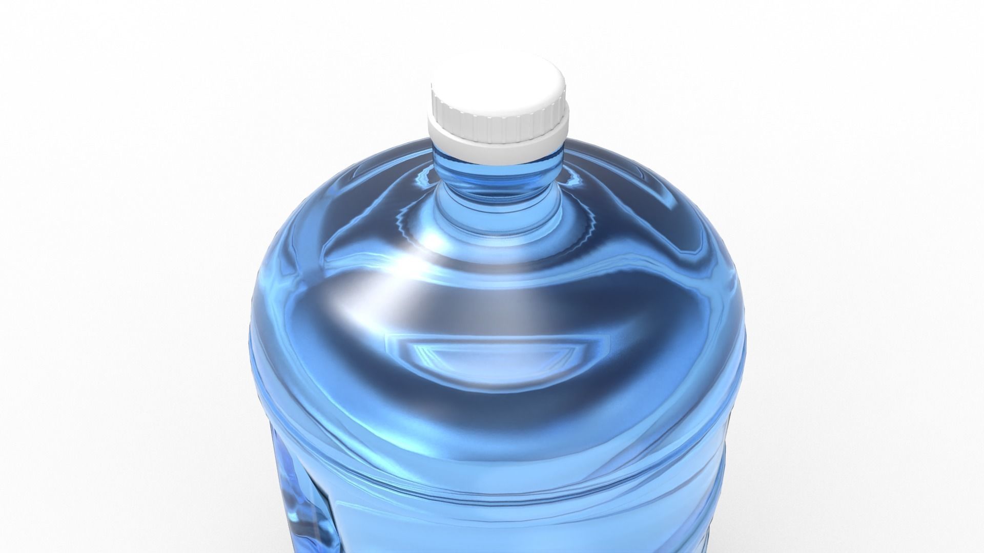 Gallon Water Bottle With Cap 3D model_1