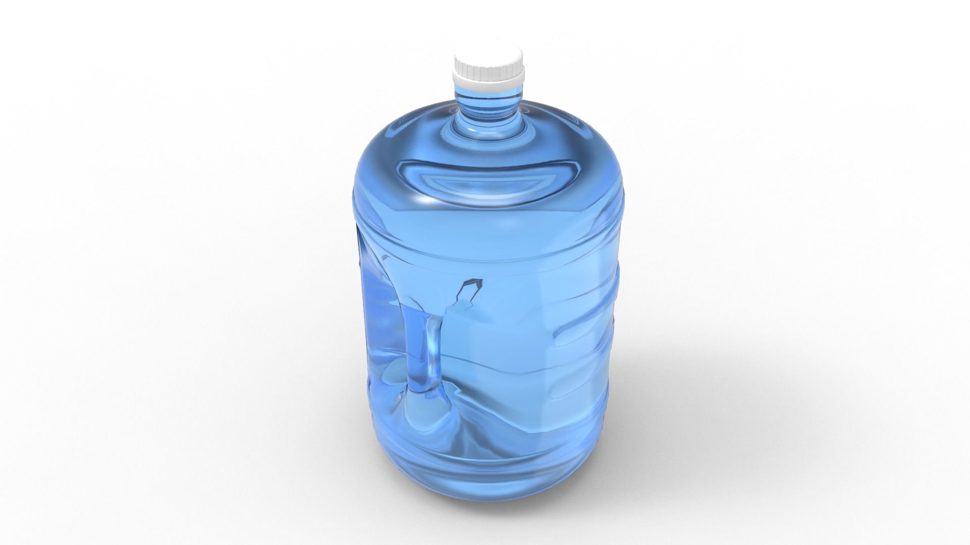 Gallon Water Bottle With Cap 3D model_4