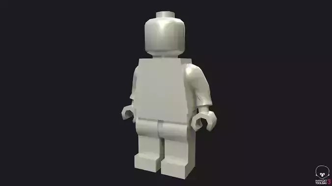 Lego Minifigure Base Mesh Low-poly 3D model