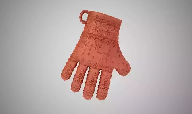 Christmas Gloves 3D print model