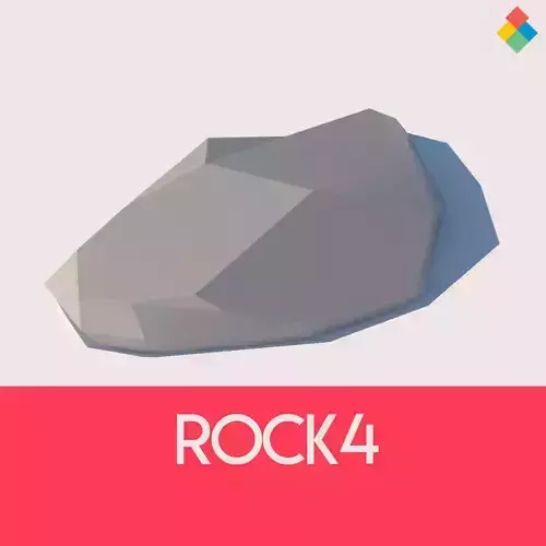 Low poly Rock 4