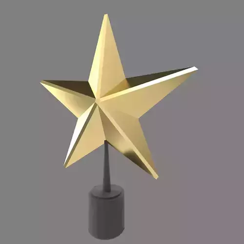 Christmas Star Low-poly 3D model