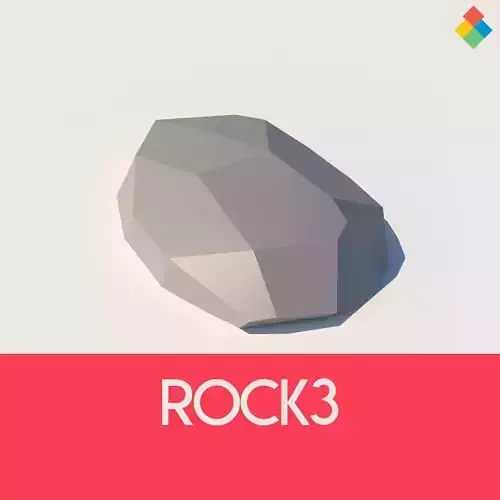 Low Poly Rock 3