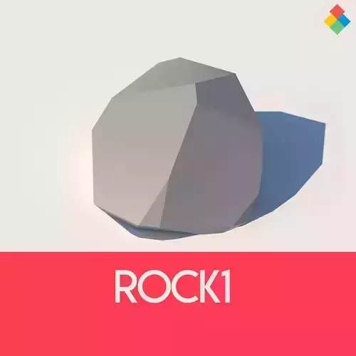 Low Poly Rock 1