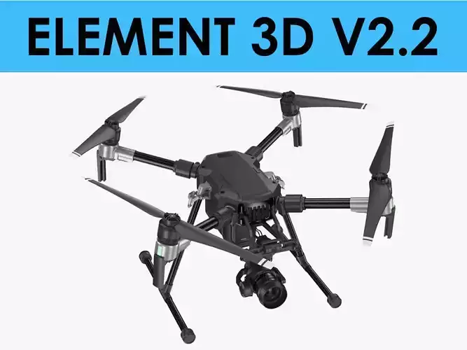E3D - DJI Matrice 200 Drone  3D model