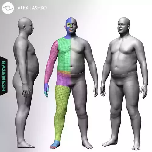 Overweight Male Basemesh