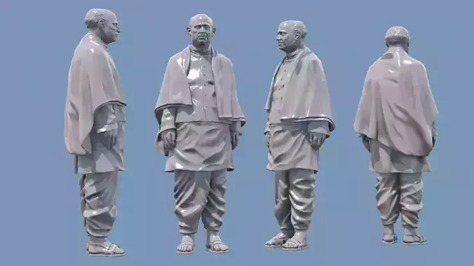 Statue of Unity Low-poly 3D model