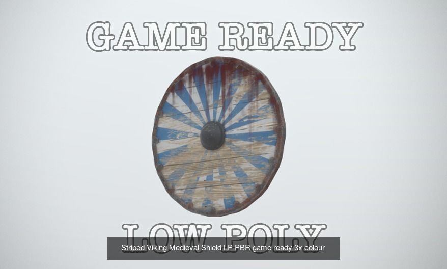 Game Ready Viking Medieval items 3D Model Collection_11