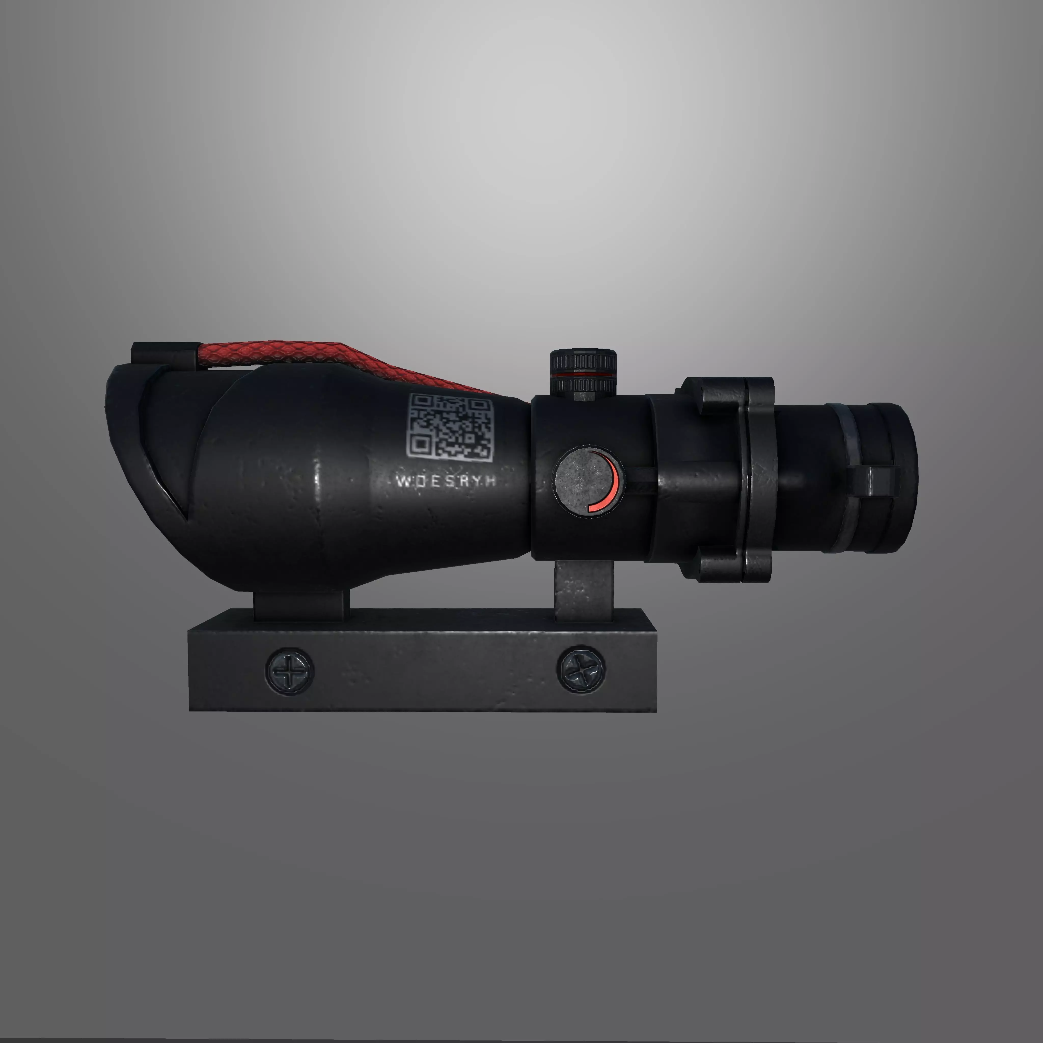 4x scope game ready Low-poly 3D model_0