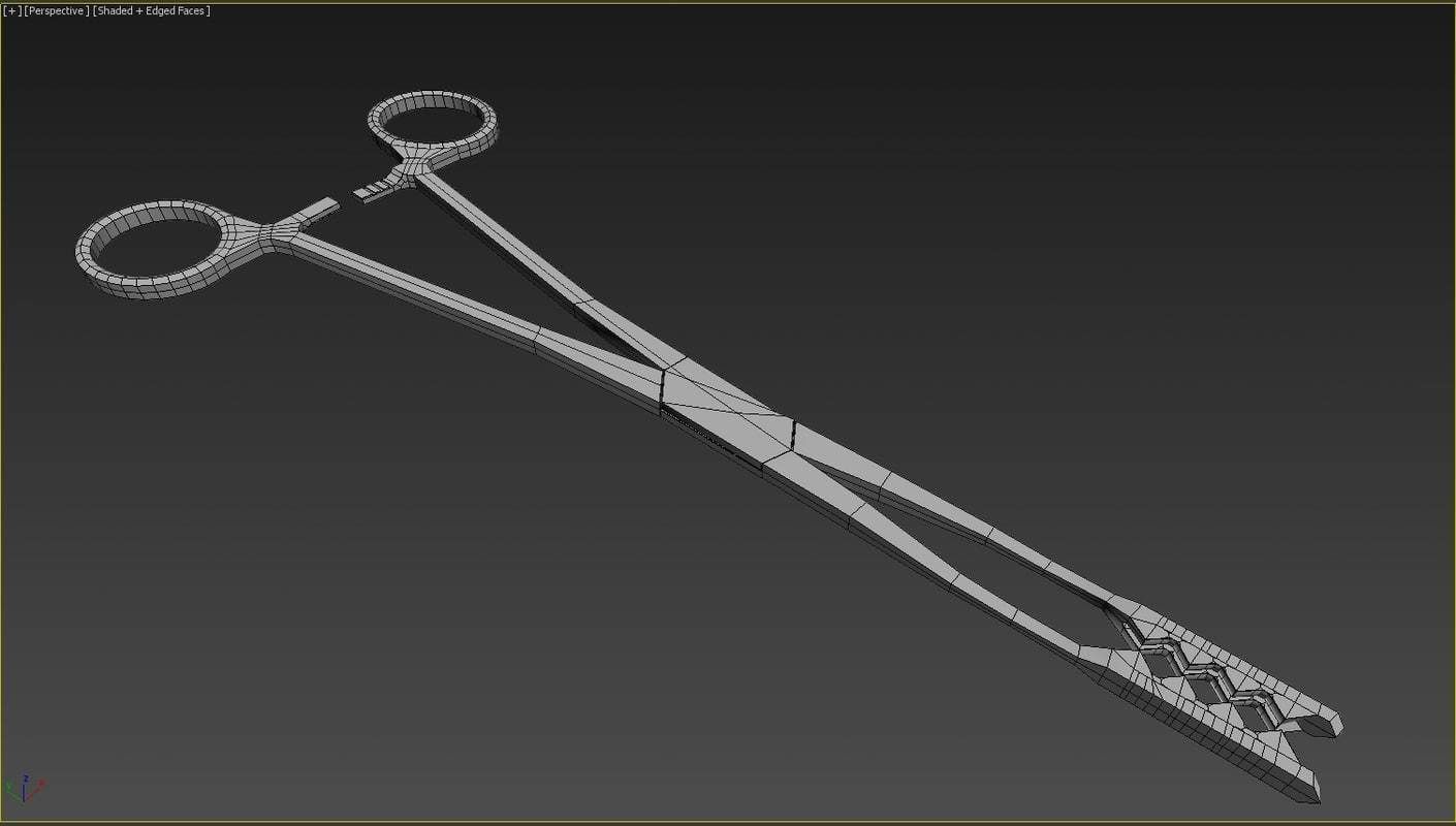 Medical Scissors 3D model_4
