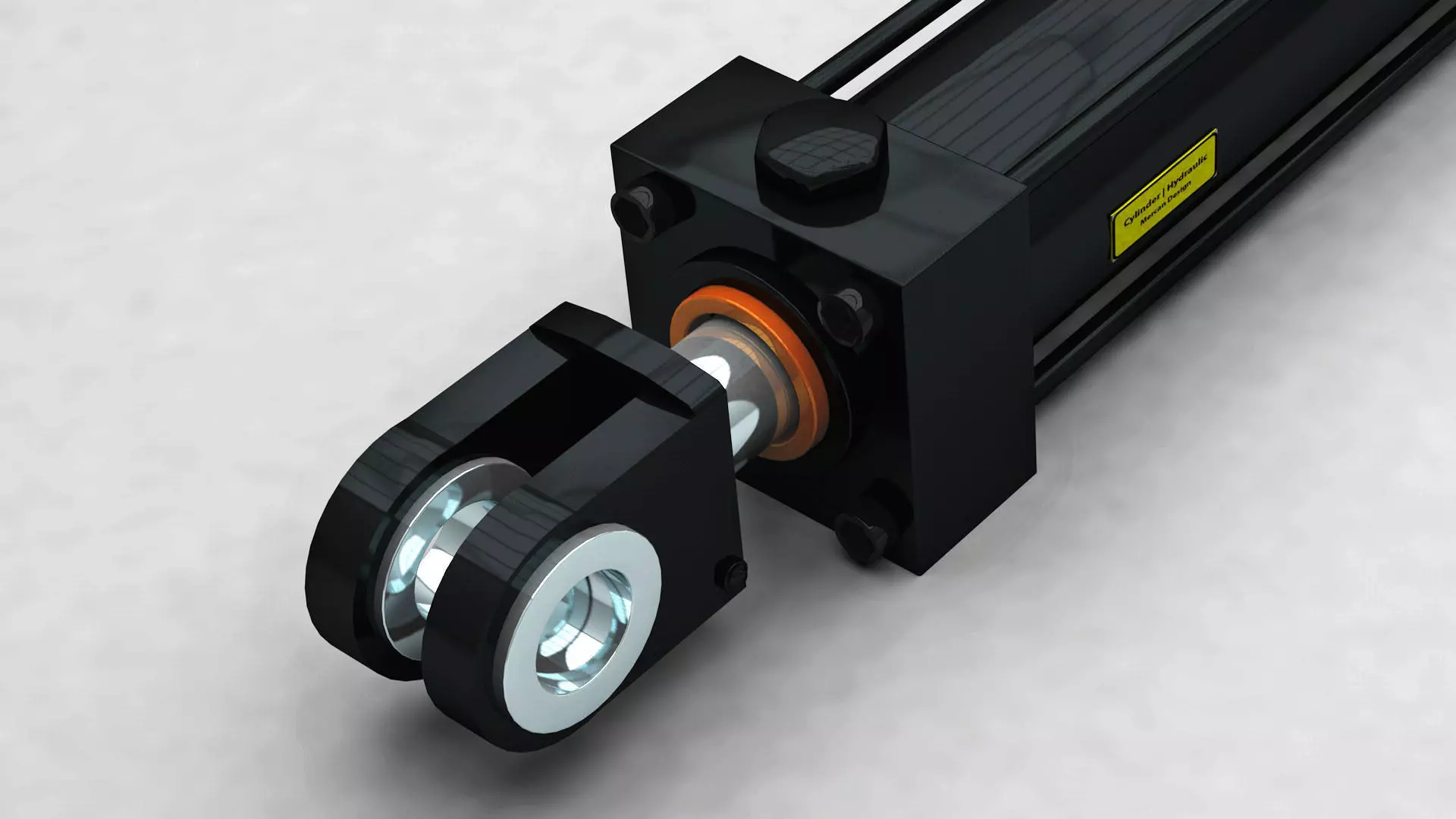 Hydraulic Cylinder 3D model