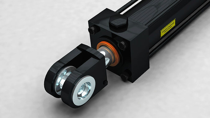 Hydraulic Cylinder 3D model