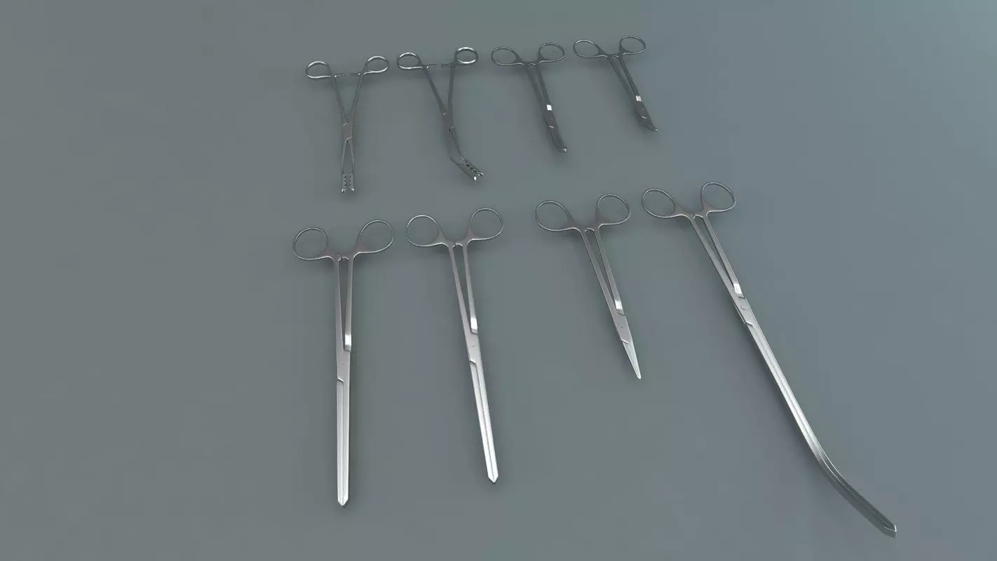 Medical Scissors 3D model_0
