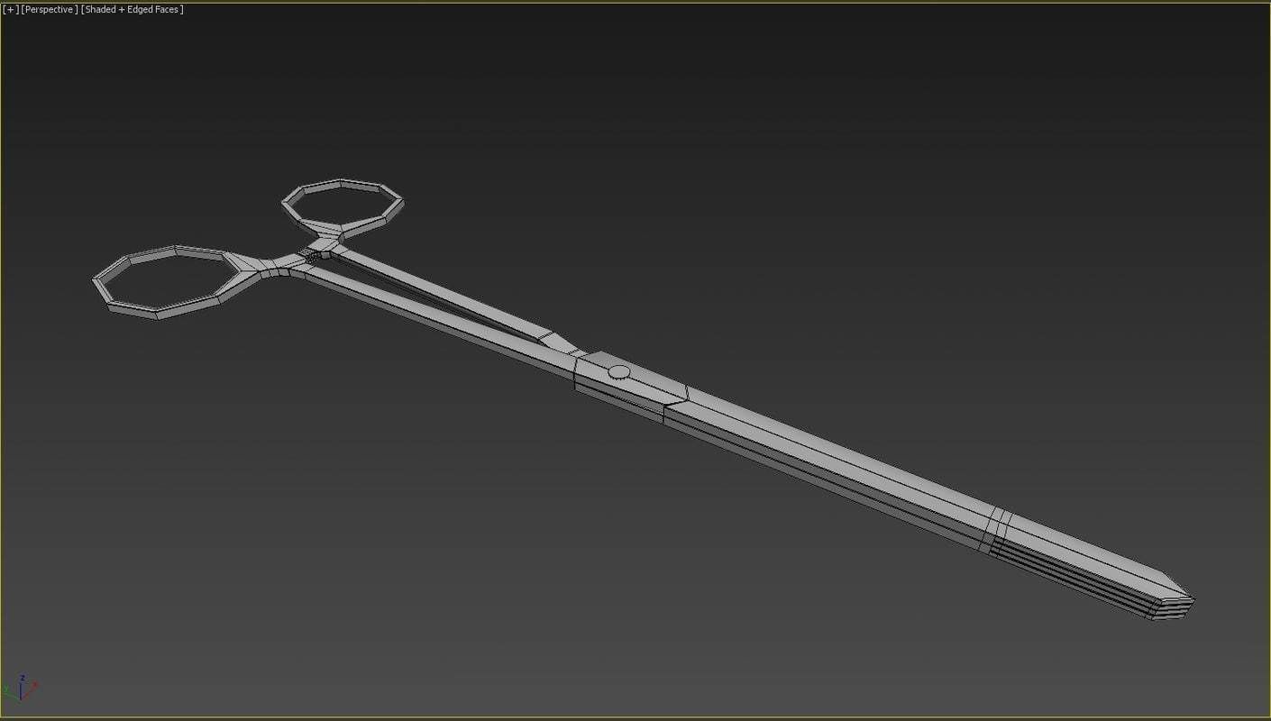 Medical Scissors 3D model_12