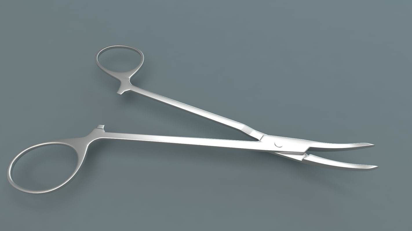 Medical Scissors 3D model_23