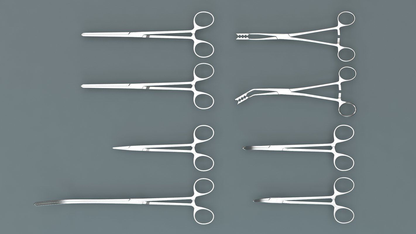 Medical Scissors 3D model_1