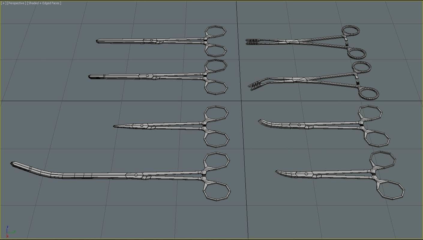 Medical Scissors 3D model_2