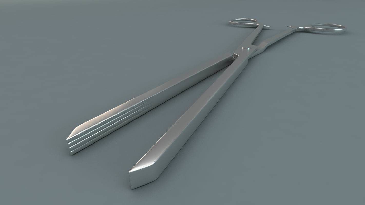Medical Scissors 3D model_9