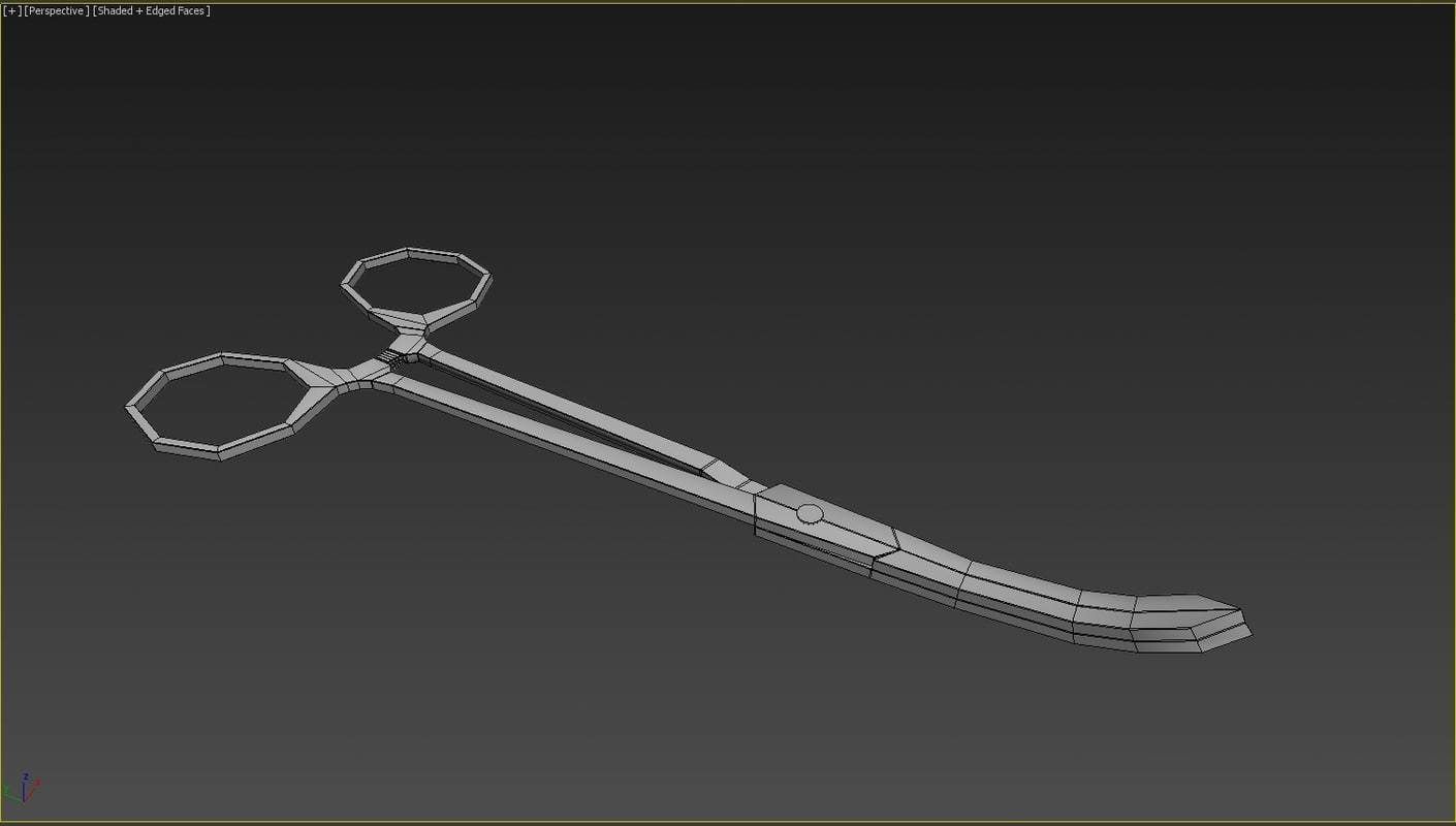 Medical Scissors 3D model_27