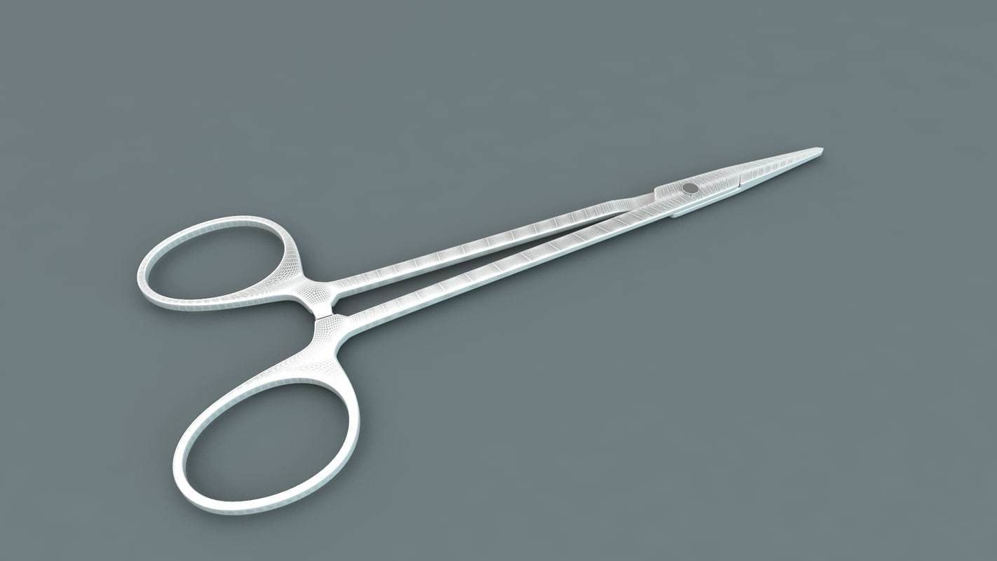 Medical Scissors 3D model_15