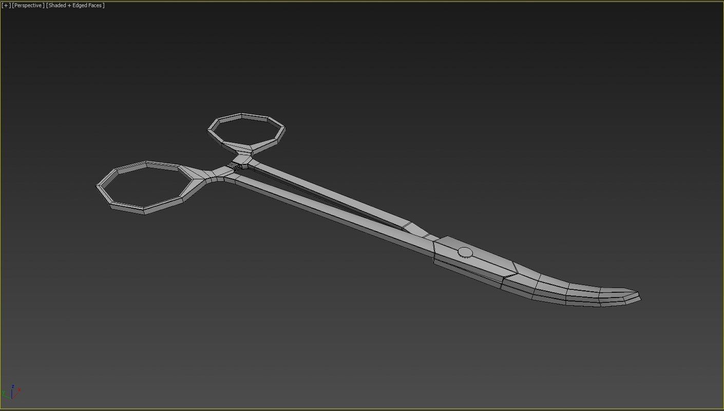 Medical Scissors 3D model_24