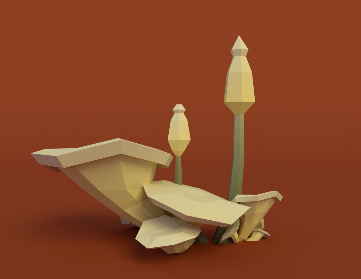 Mushroom Pack Low Poly Assets Low-poly 3D model_2