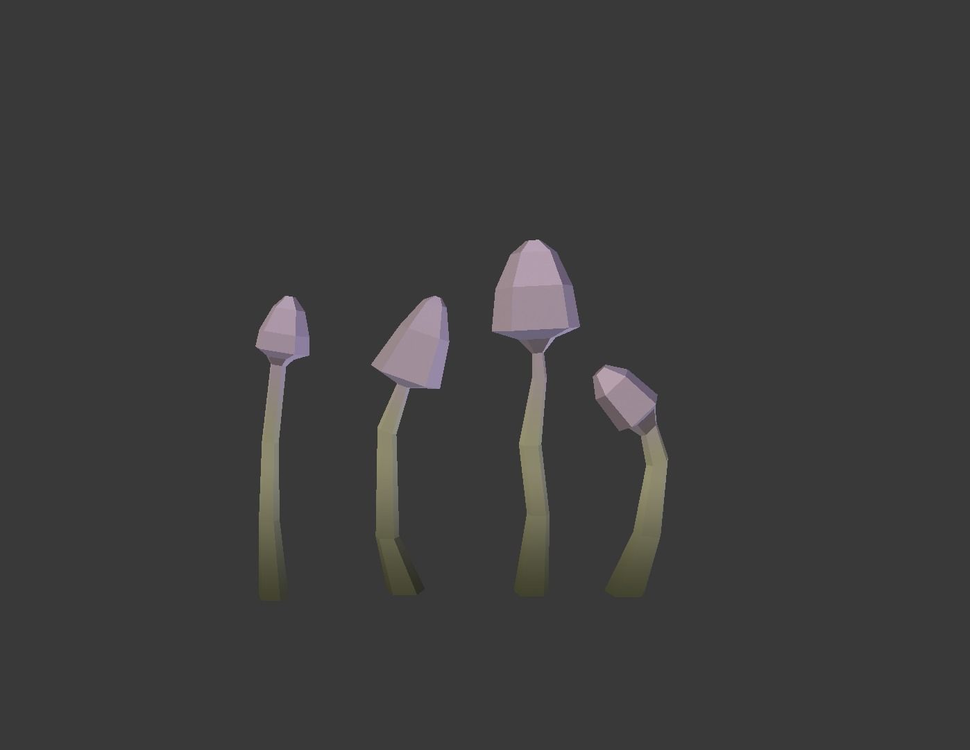 Mushroom Pack Low Poly Assets Low-poly 3D model_9