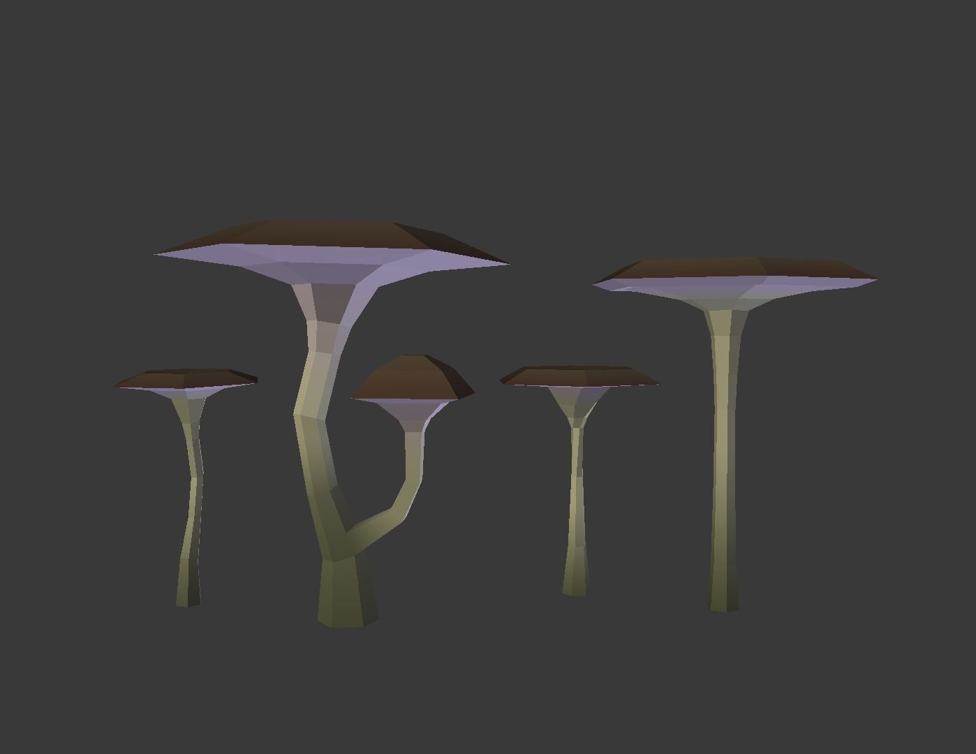 Mushroom Pack Low Poly Assets Low-poly 3D model_16