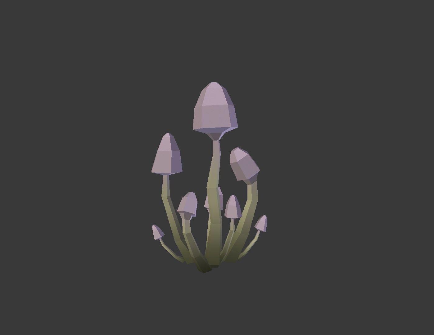 Mushroom Pack Low Poly Assets Low-poly 3D model_11