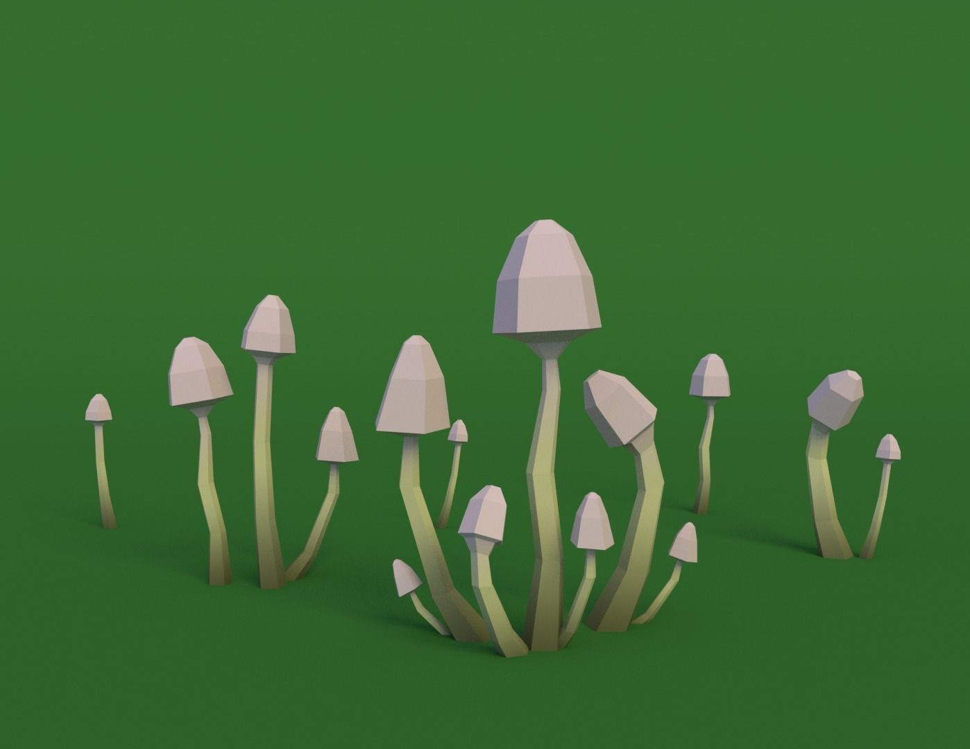 Mushroom Pack Low Poly Assets Low-poly 3D model_3