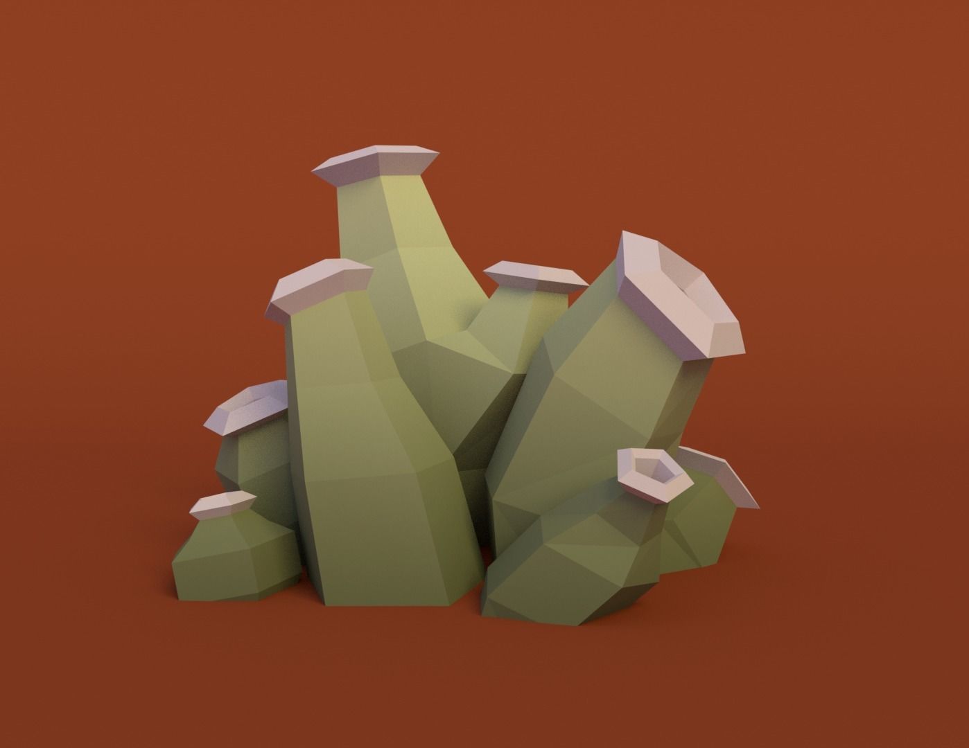 Mushroom Pack Low Poly Assets Low-poly 3D model_6