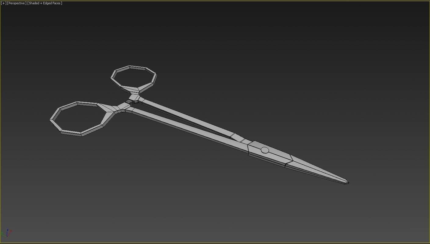 Medical Scissors 3D model_4