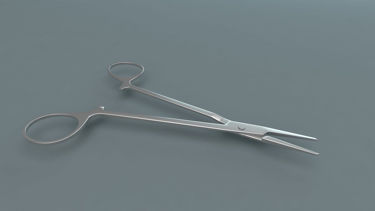 Medical Scissors 3D model_3