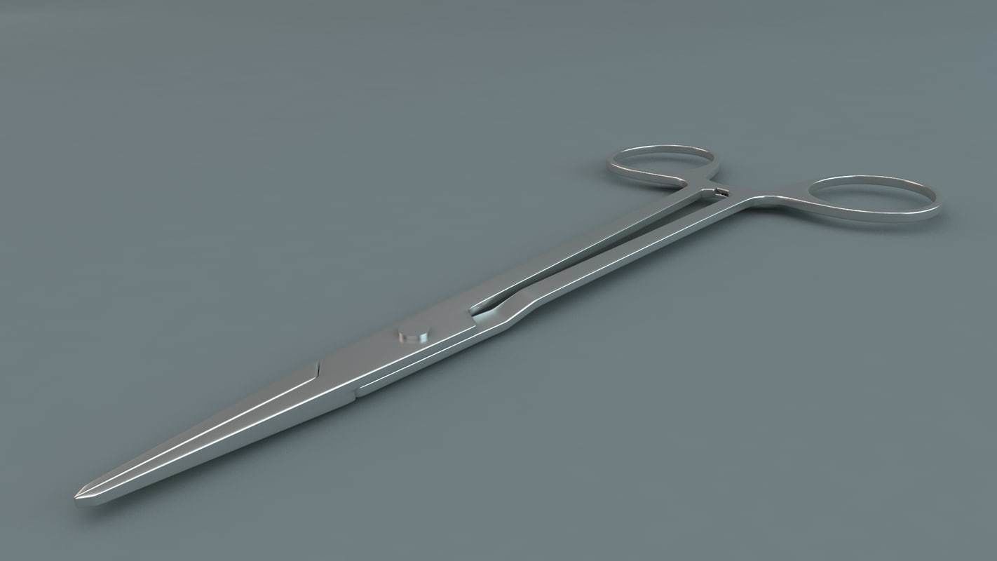 Medical Scissors 3D model_1
