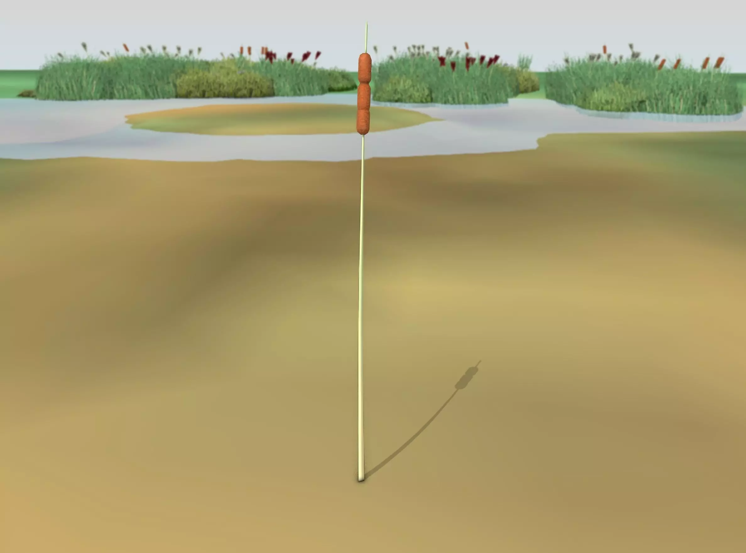 Reeds - Object 1 Low-poly 3D model