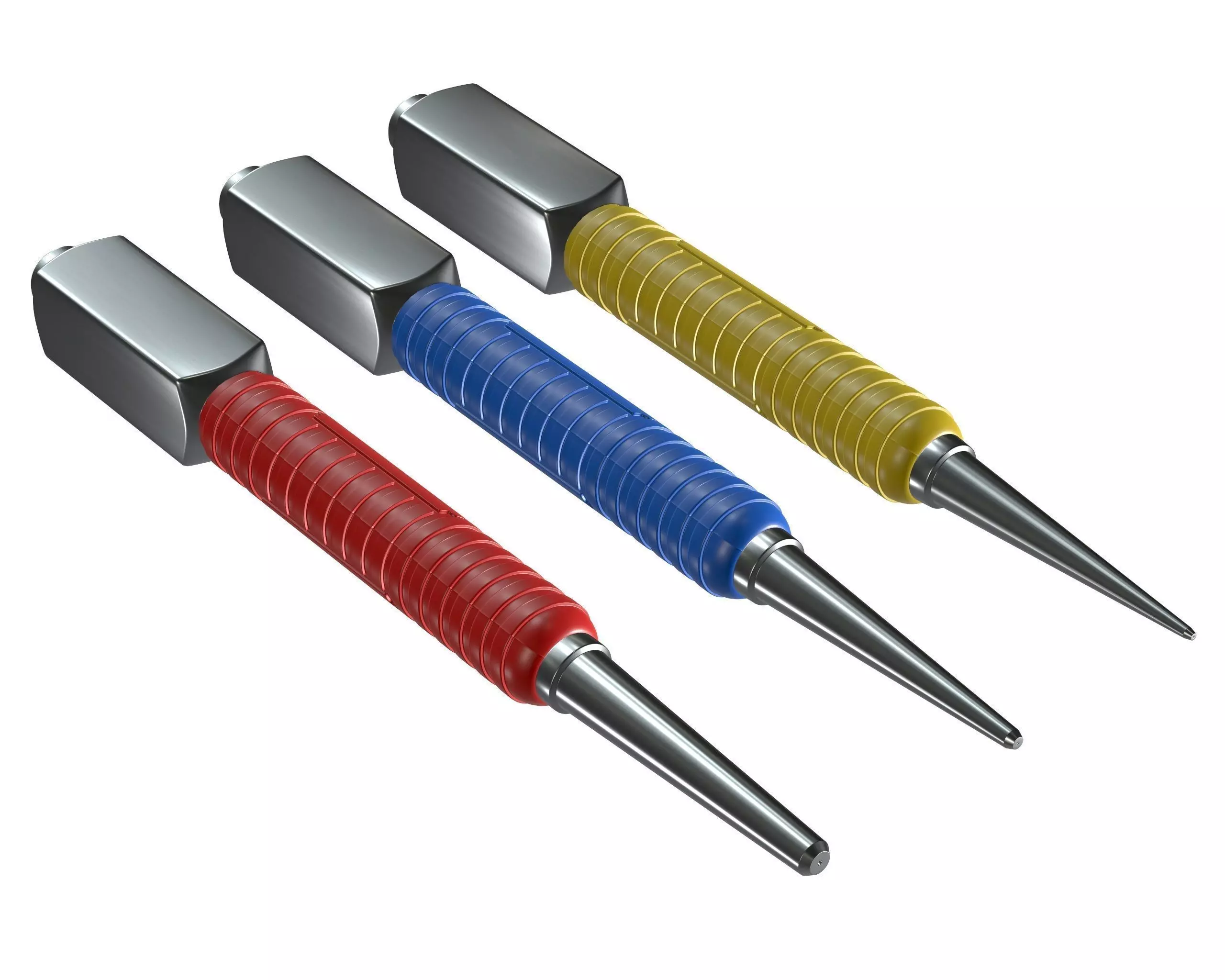 Dynagrip Nail Punch Set 3 Piece 3D model_0