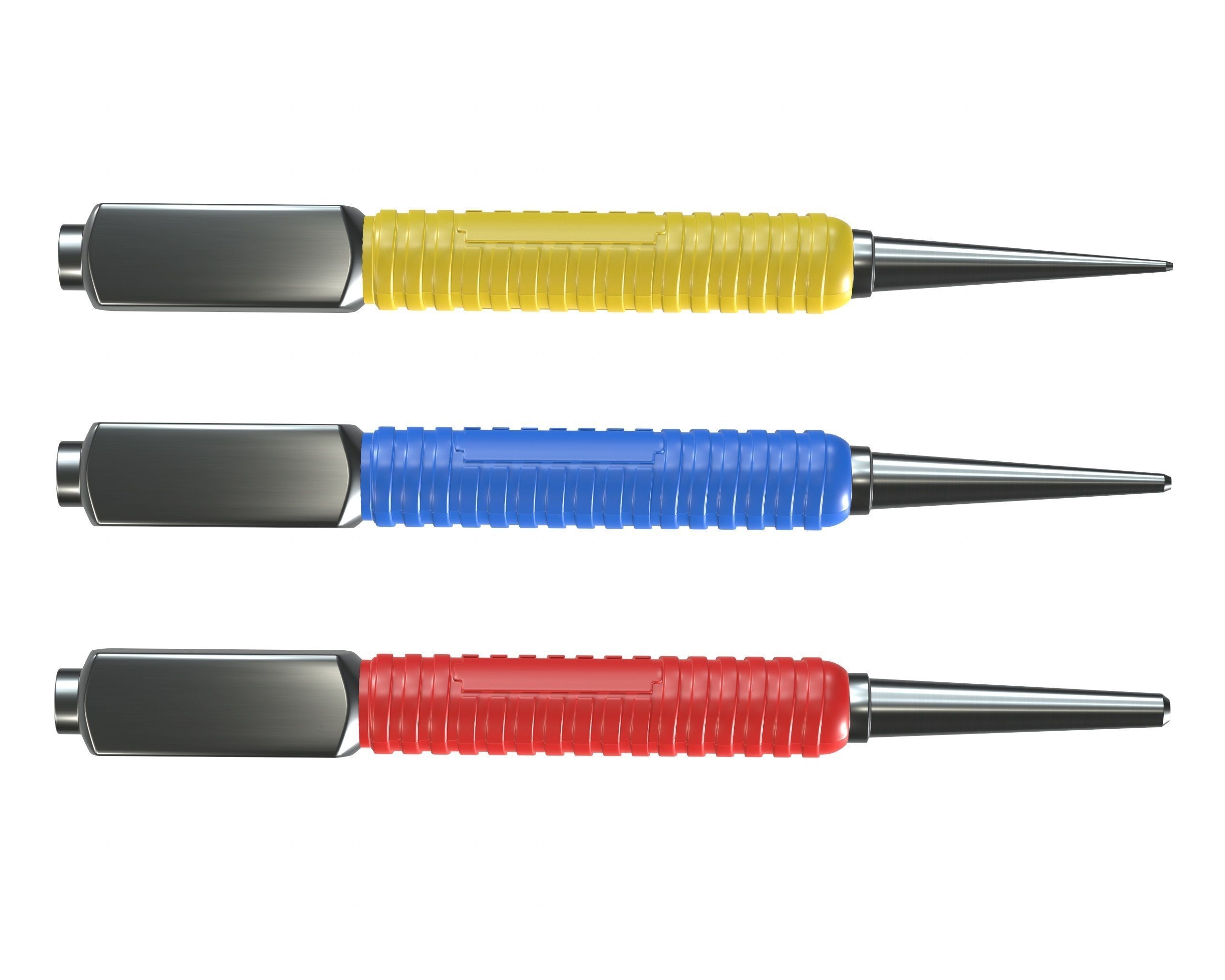 Dynagrip Nail Punch Set 3 Piece 3D model_1