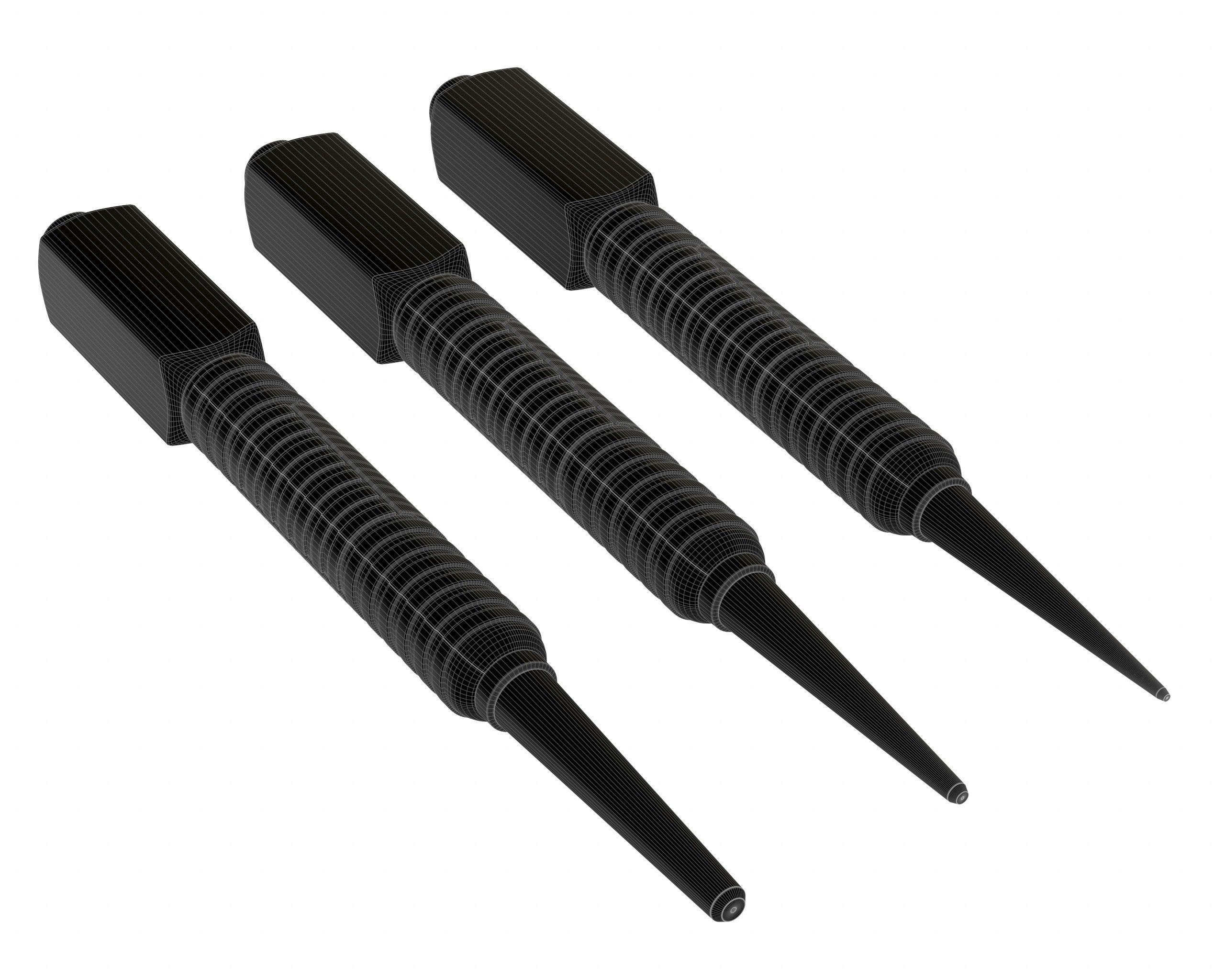 Dynagrip Nail Punch Set 3 Piece 3D model_4