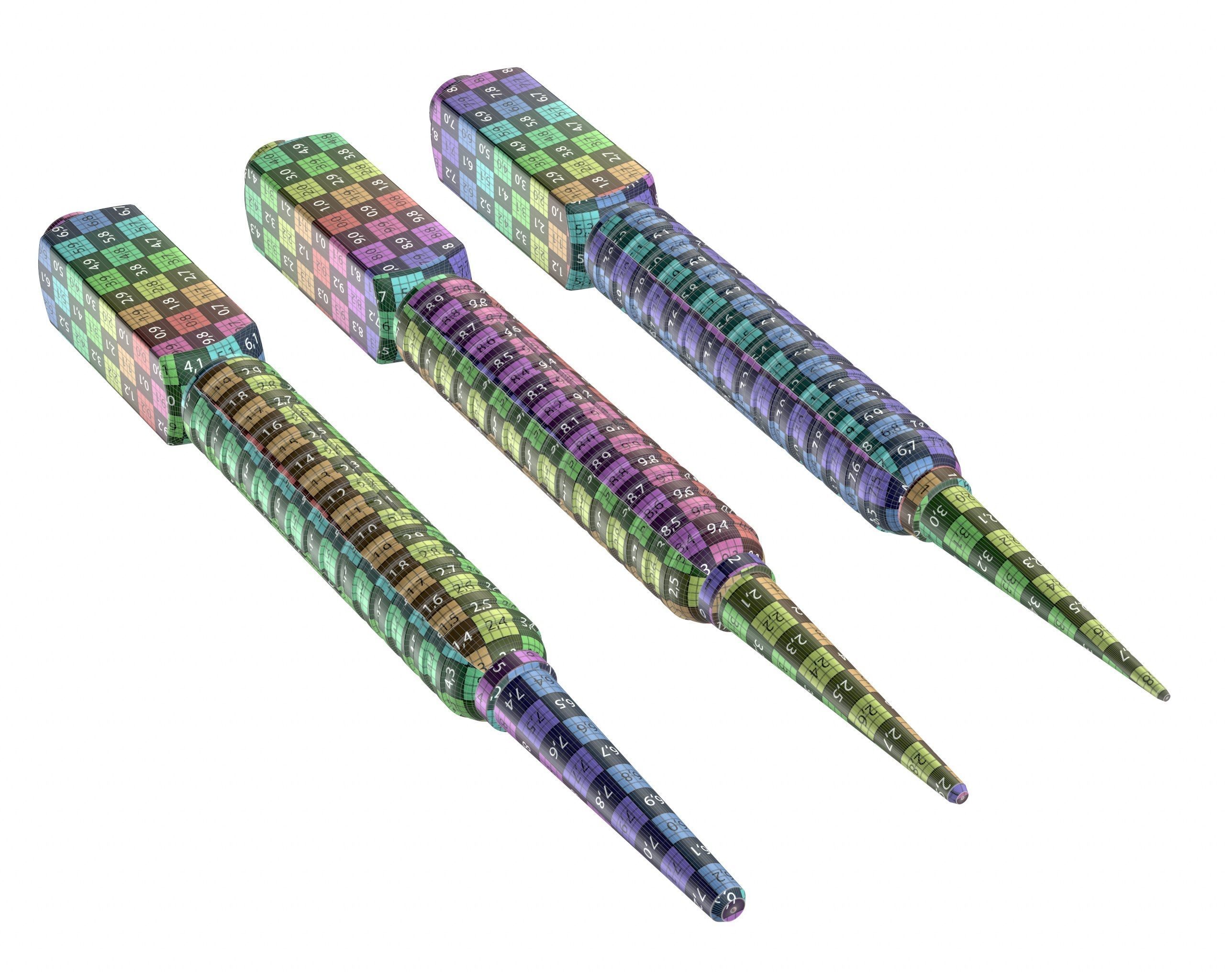 Dynagrip Nail Punch Set 3 Piece 3D model_5