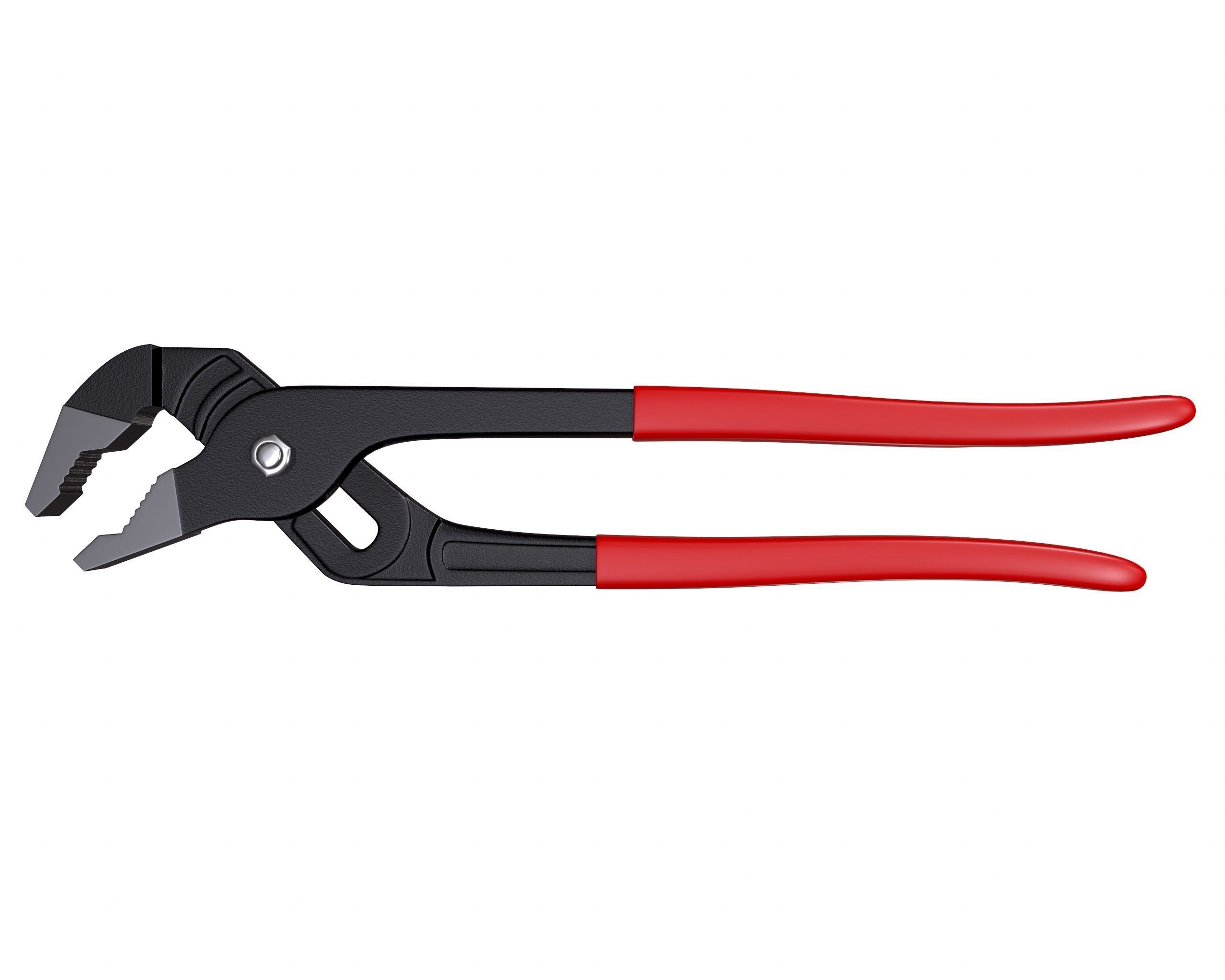 Groove Joint Water Pump Pliers 3D model_1