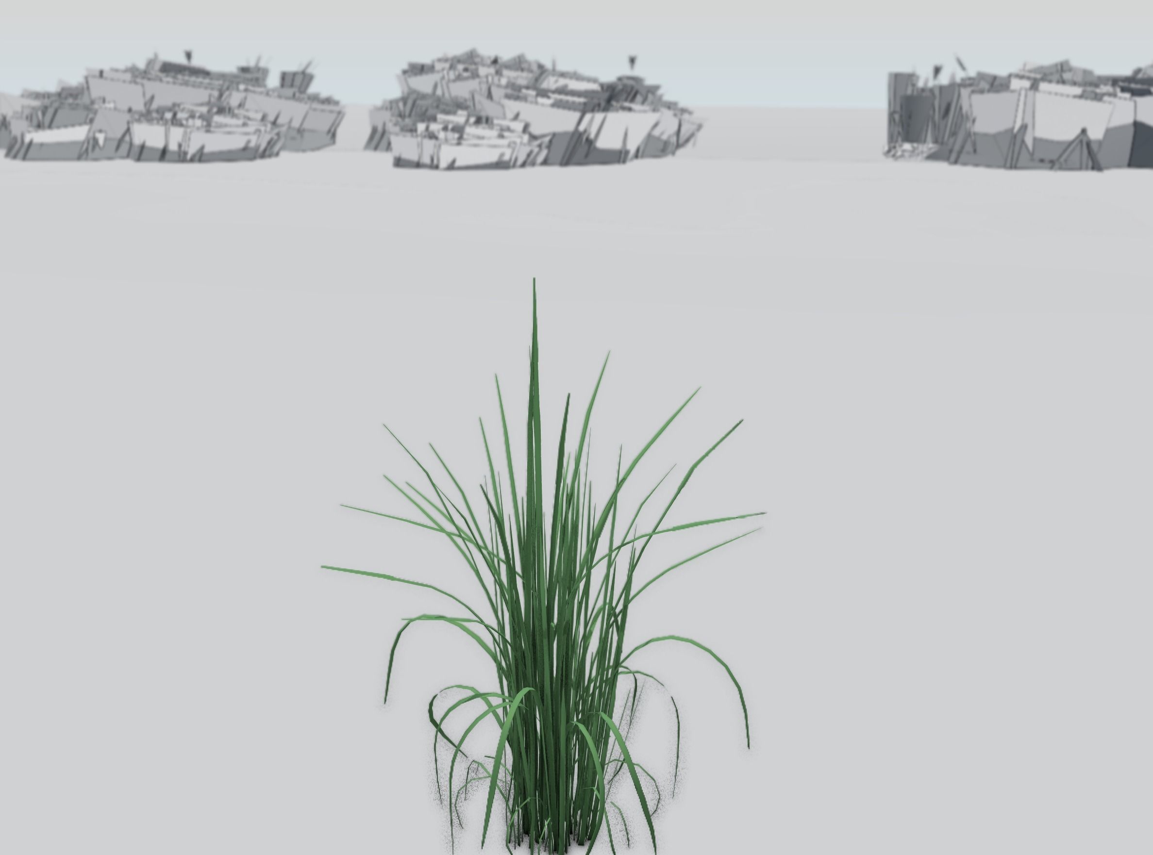 Reeds - Object 38 Low-poly 3D model_39