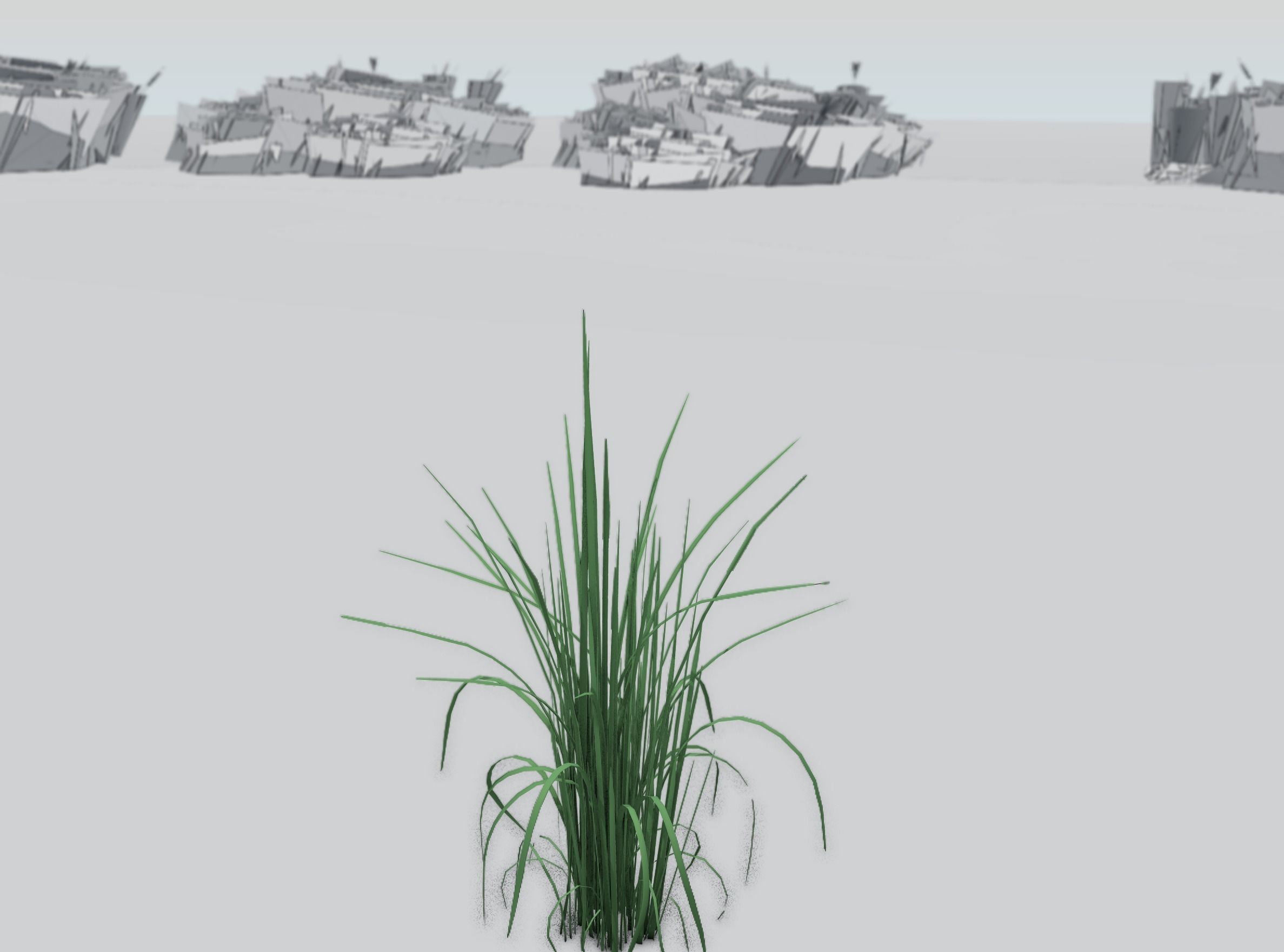 Reeds - Object 38 Low-poly 3D model_40