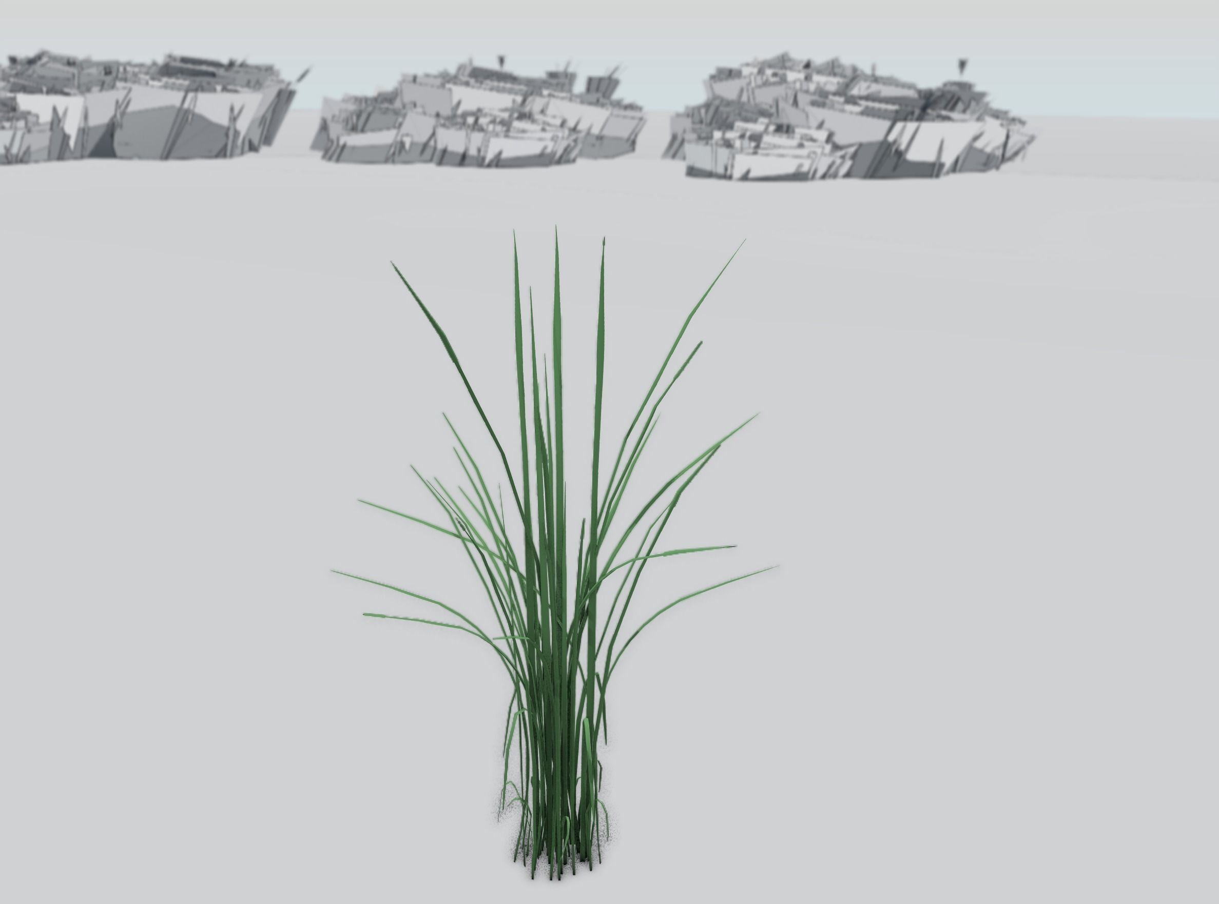 Reeds - Object 39 Low-poly 3D model_40