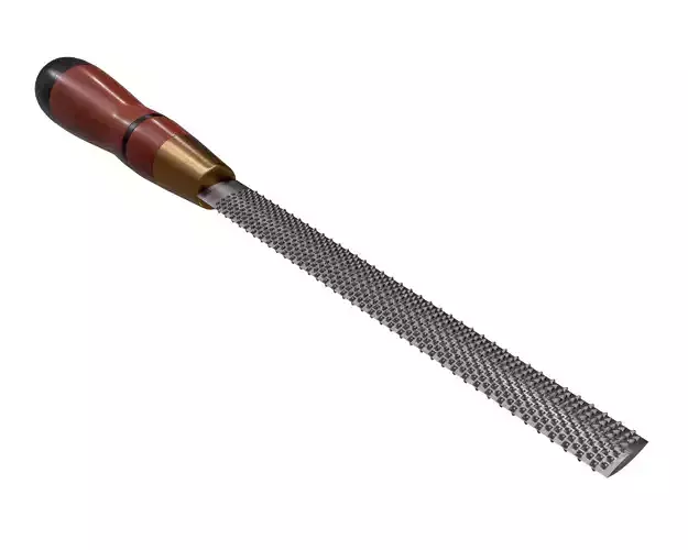 Half Round Wood Course Cut Rasp 3D model