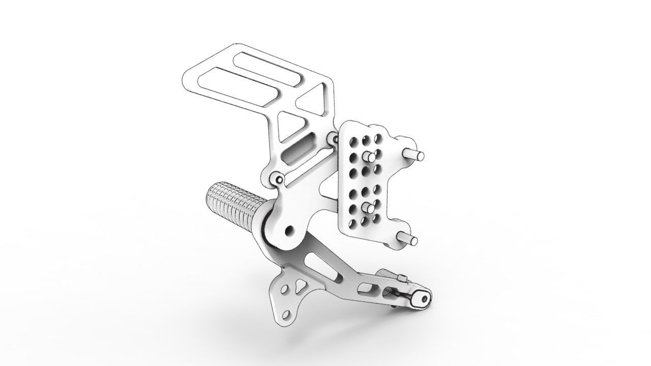 Giamoto CNC Rearset 3D model_6
