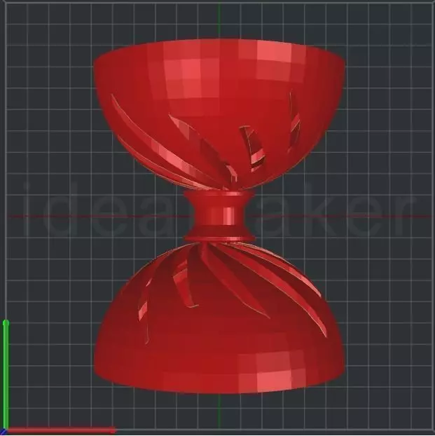 Spiral Diabolo 3D print model_0