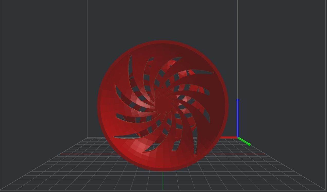 Spiral Diabolo 3D print model_1